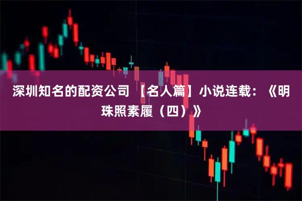 深圳知名的配资公司 【名人篇】小说连载：《明珠照素履（四）》